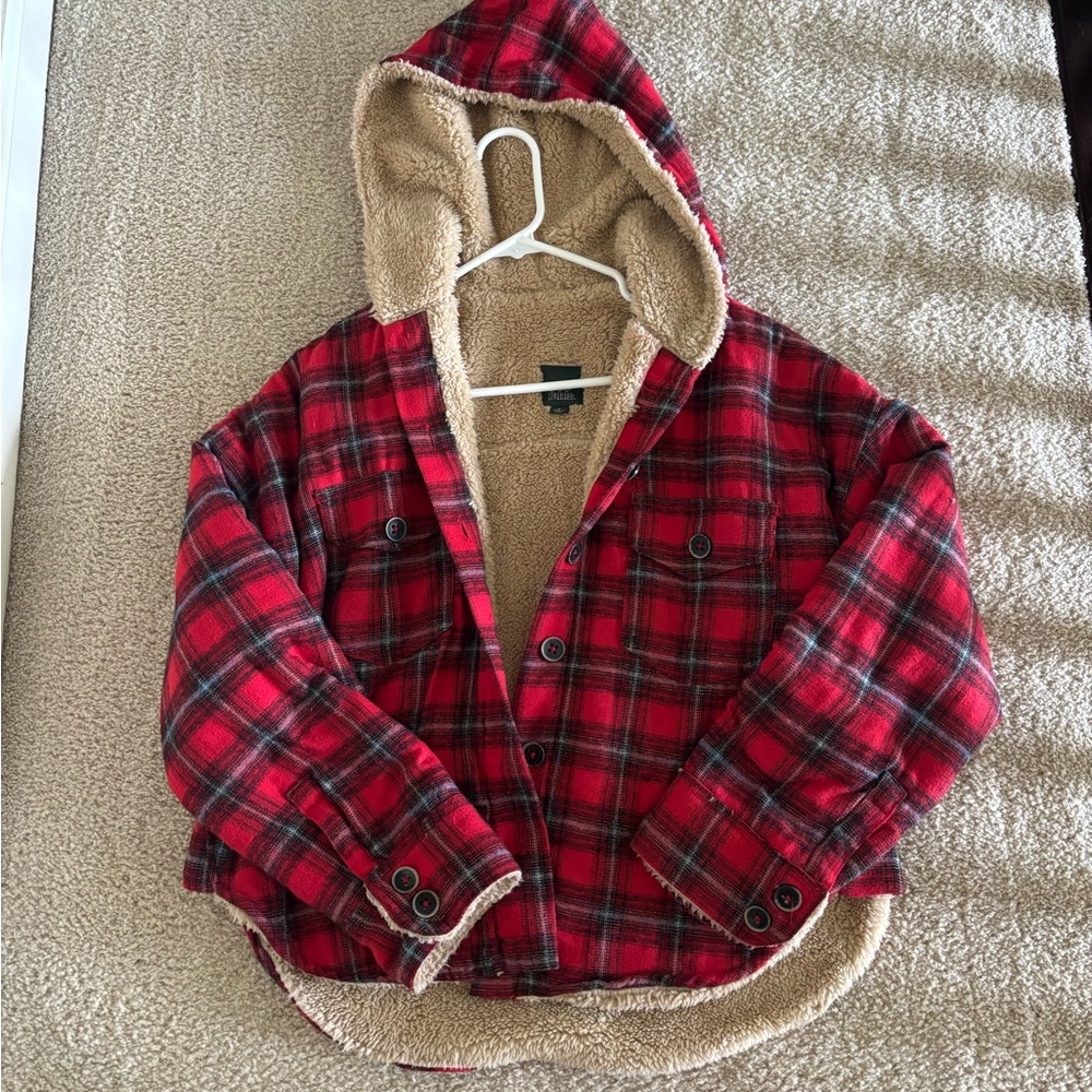 Wild Fable Plaid Sherpa Jacket